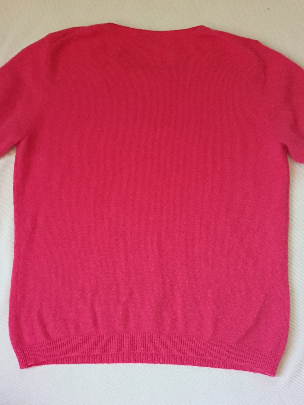Lord And Taylor Cashmere Pink Short Sleeves Sweater - Picture 5 of 6